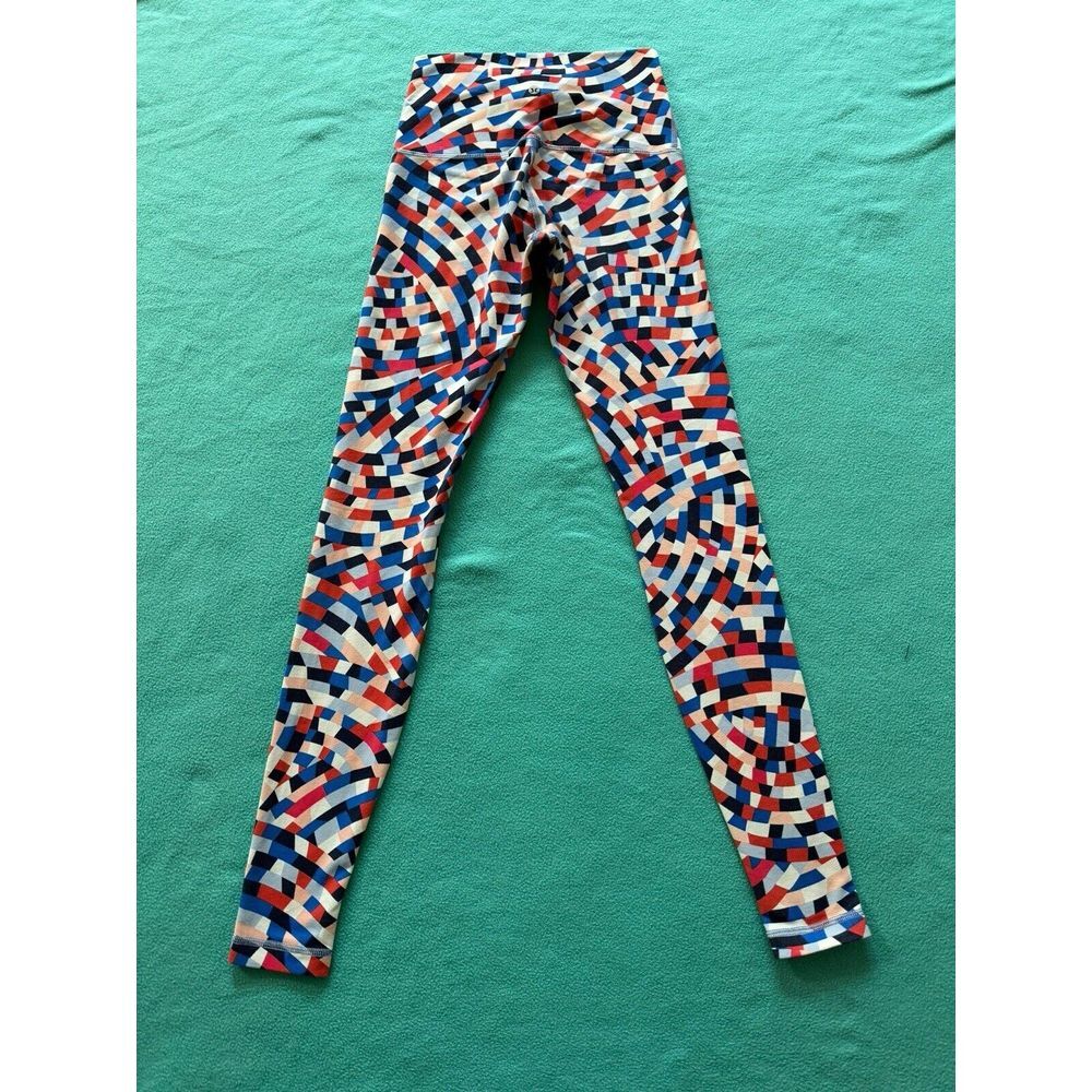 Lululemon Wunder Under Pant Hi-Rise Capoeira Multi‎ Confett Yoga Gym Size 4